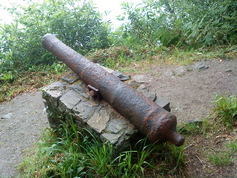A cannon found in 6ft of water near the boathouse