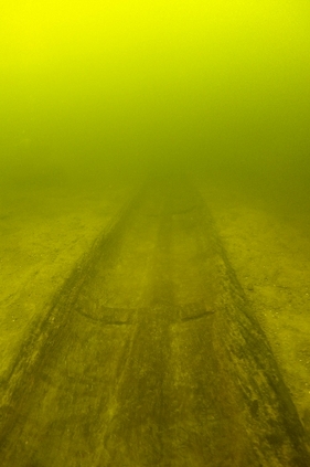 Logboat interior